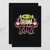 Invitation Je fais des ongles (Devant / Derrière)