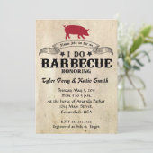 Invitation Je fais du barbecue (Debout devant)