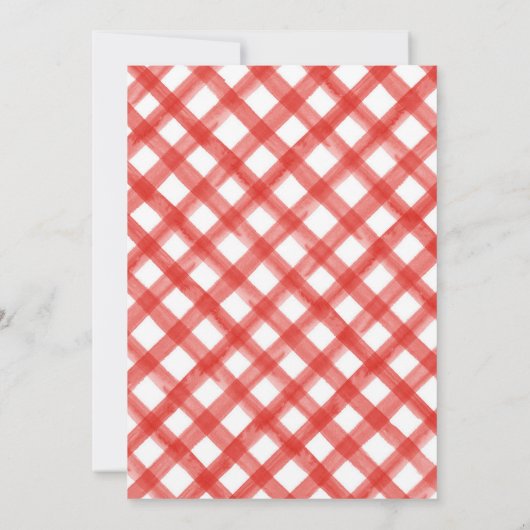 Invitation Je fais du BBQ | Fête de Mariage BBQ (Dos)