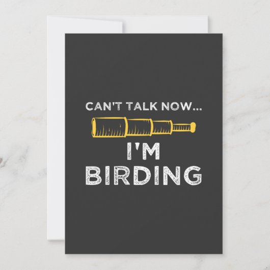 Invitation Je fais du Birding (Devant)