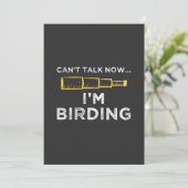 Invitation Je fais du Birding (Debout devant)