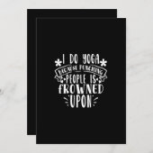 Invitation je fais du yoga parce que frapper les gens est mal (Devant / Derrière)