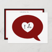 Invitation Je fais la bulle de la parole (Devant / Derrière)