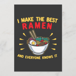 Invitation Je fais le meilleur Ramen et tout le monde le sait