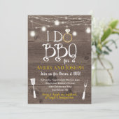 Invitation Je fais l'invitation de douche du barbecue du (Debout devant)