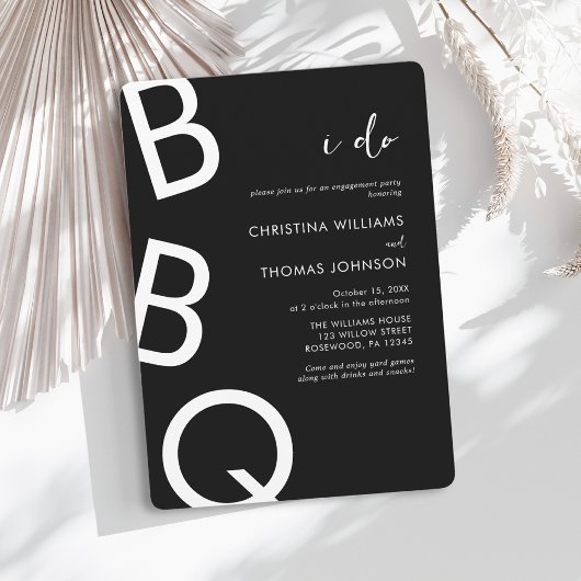 Invitation Je fais partie de l'engagement BBQ