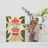 Invitation Je fais un BBQ Fête de Couple Jardin Cour Photo (Debout devant)