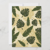 Invitation Je fais un BBQ Fête de couples Jardin Yard Feuille (Dos)