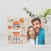 Invitation Je fais un BBQ Séance de photo de fiançailles pour (Debout devant)