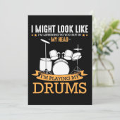 Invitation Je Joue Mes Tambours (Debout devant)