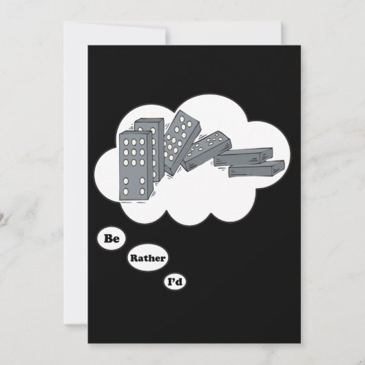 Invitation Je jouerais plutôt les dominos 4 (Devant)