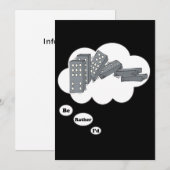 Invitation Je jouerais plutôt les dominos 4 (Devant / Derrière)