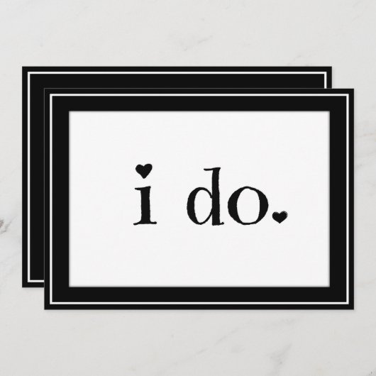 Invitation je le fais (Devant / Derrière)