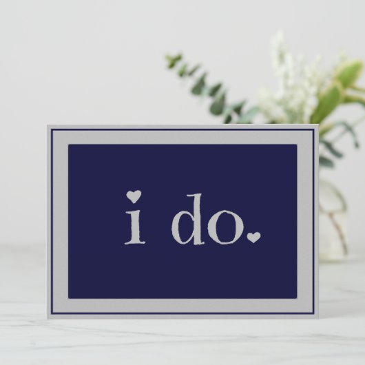 Invitation je le fais - sur mesure (Debout devant)