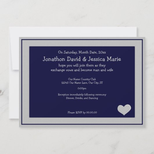 Invitation je le fais - sur mesure (Dos)