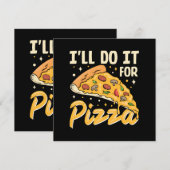 Invitation Je le ferai pour pizza (Devant / Derrière)