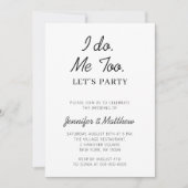 Invitation Je Me Fais Moi Aussi Laisser Parti Elopement Parti (Devant)