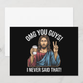 Invitation Je N'Ai Jamais Dit Ça. (Devant / Derrière)