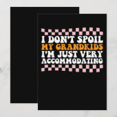 Invitation Je ne gâche pas mes petits-enfants Je suis juste t (Devant / Derrière)