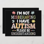 Invitation Je ne me trompe pas d'avoir Sensibilisation sur l' (Devant / Derrière)