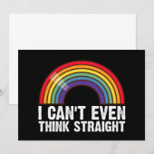 Invitation Je ne peux même pas penser directement mois de la  (Devant / Derrière)