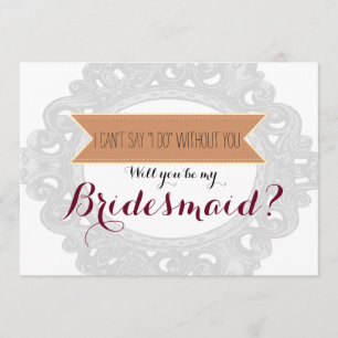 Invitation Je ne peux pas dire "Je le fais" sans toi   Brides