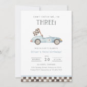 Invitation Je ne peux pas m'attraper Je suis trois voitures d (Devant)