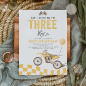 Invitation Je ne peux pas me rattraper Dirt Bike Boy 3e fête