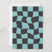 Invitation Je ne peux pas me rattraper Race Car Boy 3e fête d (Dos)