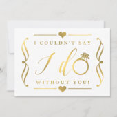 Invitation Je ne pouvais pas dire que je le fais sans toi | G (Devant)