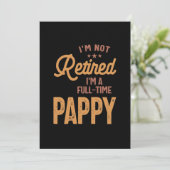 Invitation Je ne suis pas à la retraite Je suis un patient à (Debout devant)