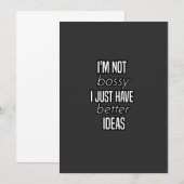 Invitation je ne suis pas autoritaire je fais juste mieux les (Devant / Derrière)