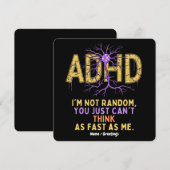 Invitation Je ne suis pas Random Funny j'ai un Cool de devis  (Devant / Derrière)