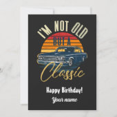 Invitation Je ne suis pas vieux mais un classique  (Devant)