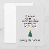 Invitation Je ne veux jamais cesser de faire des souvenirs av (Devant / Derrière)