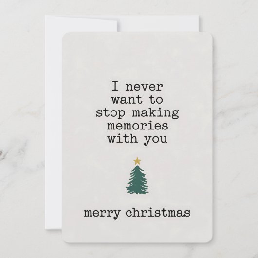 Invitation Je ne veux jamais cesser de faire des souvenirs av (Devant)