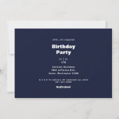 Invitation Je Parie Que Tu Pensais Qu'Il Était Anniversaire D (Dos)