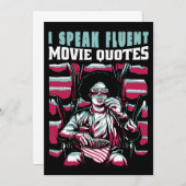 Invitation Je parle couramment les citations de films (Devant / Derrière)