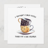 Invitation Je Pensais Aimer Le Café (Devant / Derrière)