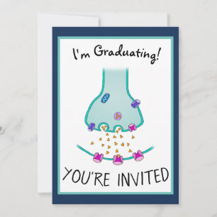 Invitation Je pense neurone synapse