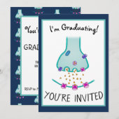 Invitation Je pense neurone synapse (Devant / Derrière)