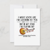 Invitation Je peux avoir l'air de vous écouter (Devant)