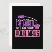 Invitation Je peux changer vos ongles (Devant / Derrière)