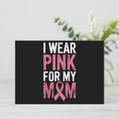 Invitation Je Porte Du Rose Pour Ma Mère Sensibilisation Au C (Debout devant)