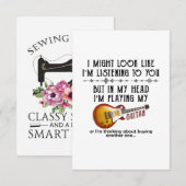 Invitation Je pourrais avoir l'air d'écouter (Devant / Derrière)