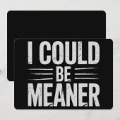 Invitation Je Pourrais Être Sérieux Rétro Vintage (Devant / Derrière)