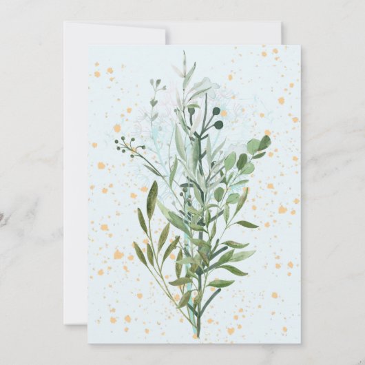 Invitation Je pousse comme une mauvaise herbe, un garçon de 1 (Dos)