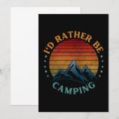 INVITATION JE PRÉFÈRE CAMPER (Devant / Derrière)