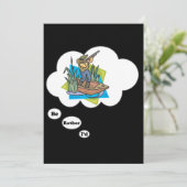 Invitation Je préfère chasser le canard (Debout devant)