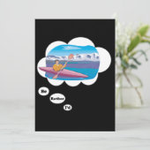 Invitation Je préférerais être Kayak (Debout devant)